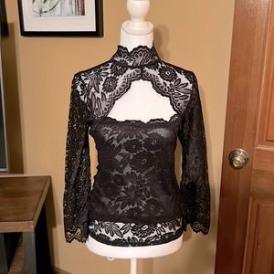 Sexy black lace top, Venus, size Small